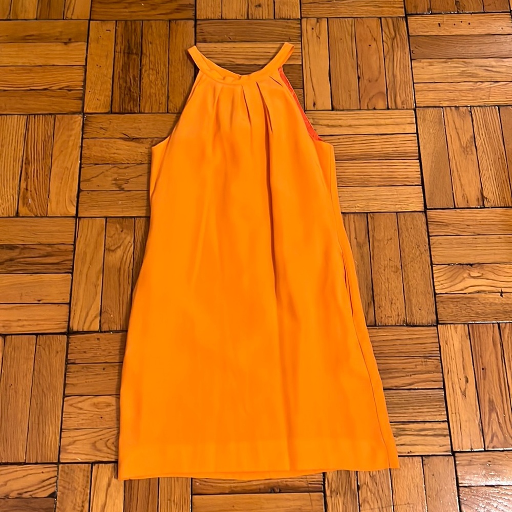 Brand New Orange Britt Ryan Tank Top Silk Dress with Pockets
